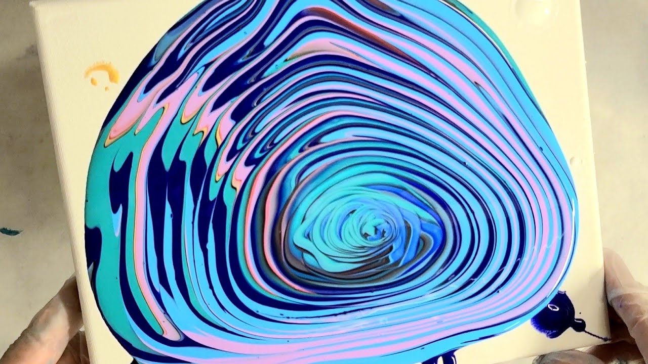 Perfect Tree Ring! Testing Masters Touch Pouring Paint - video 3
