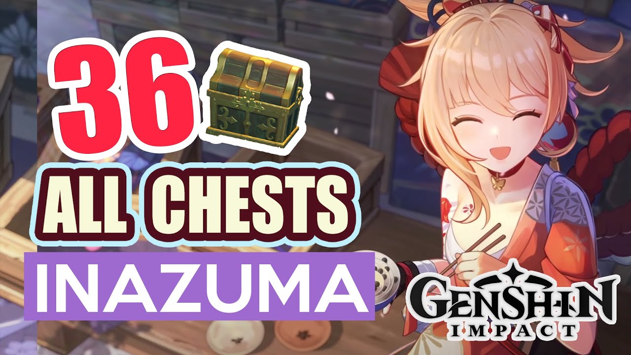 ALL CHESTS IN INAZUMA | Fort Mumei Fujitou, Higi Village| COMPLETE GUIDE #12 【 Genshin Impact 】