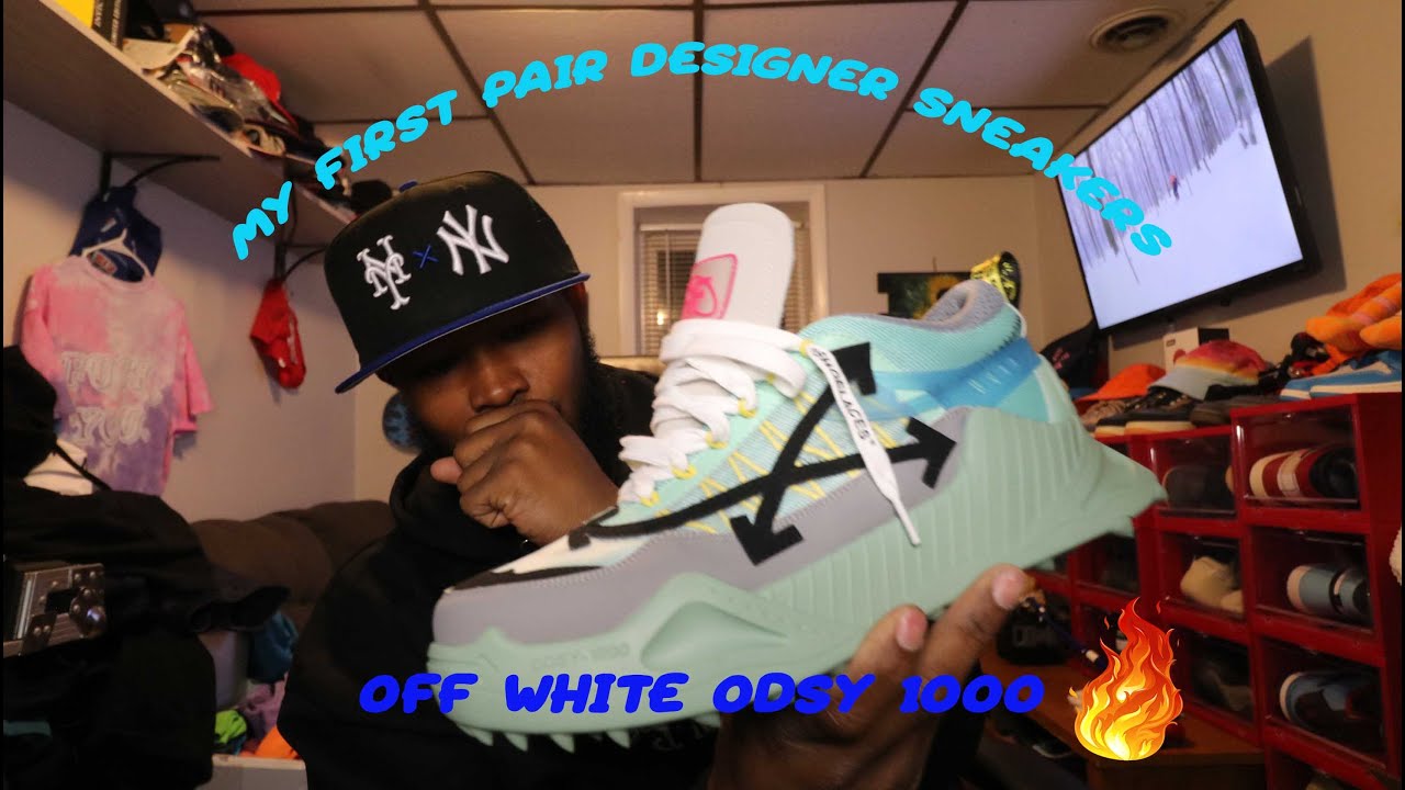 off white odsy 1000 sneaker unboxing and on feet review