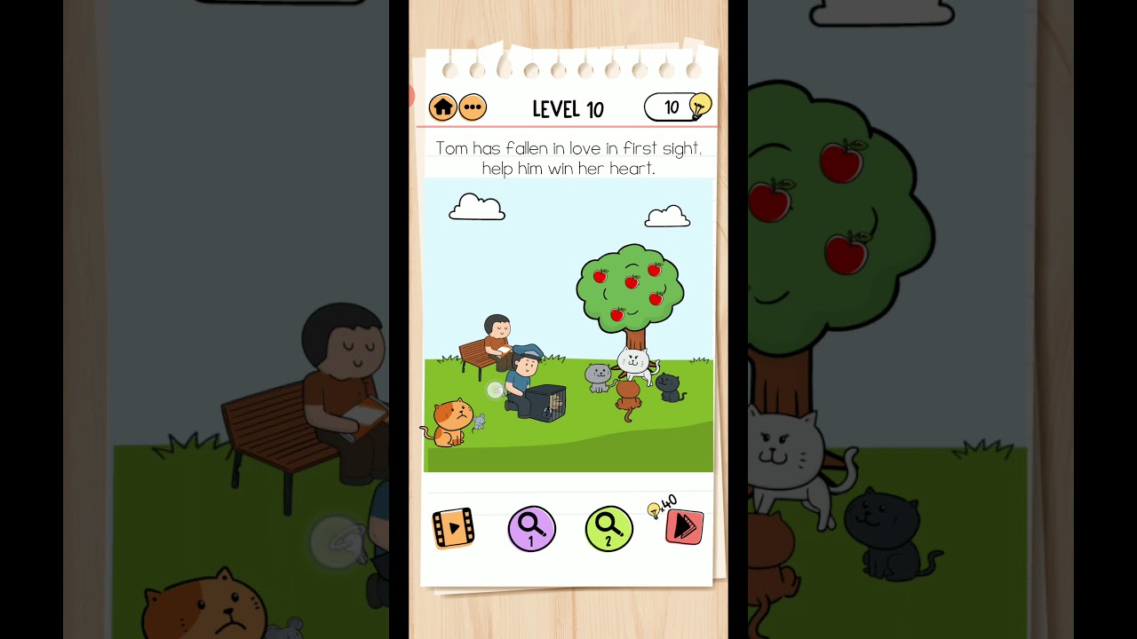 BRAIN TEST 2 LEVEL 10 TOM'S ADVENTURE WALKTHROUGH
