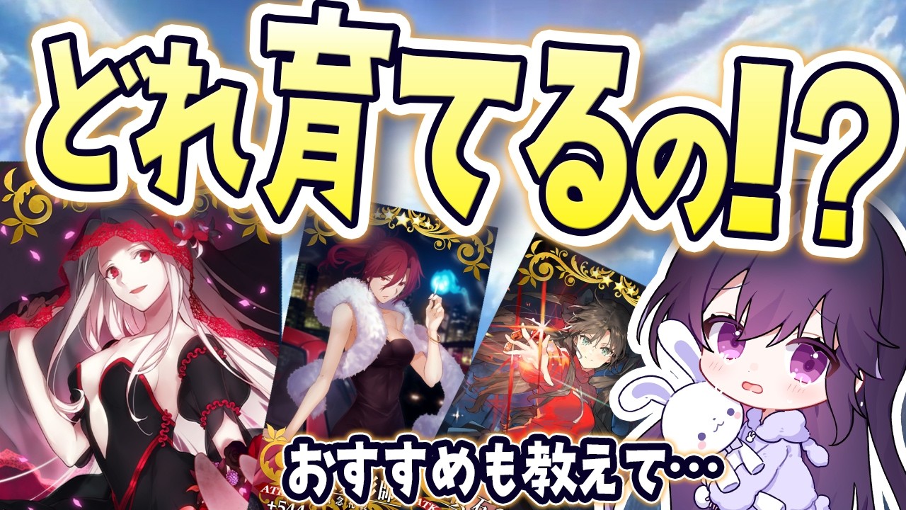 【FGO】有識者歓迎！復帰勢の私に手持ち礼装のどれから育てるべきか教えてください！あと皆の優先順位と推しは？ #Fate /GrandOrder　#FGO