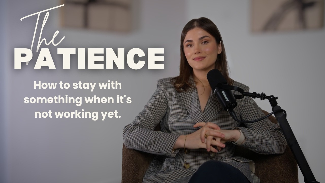 How to stay with something when it's not working yet.