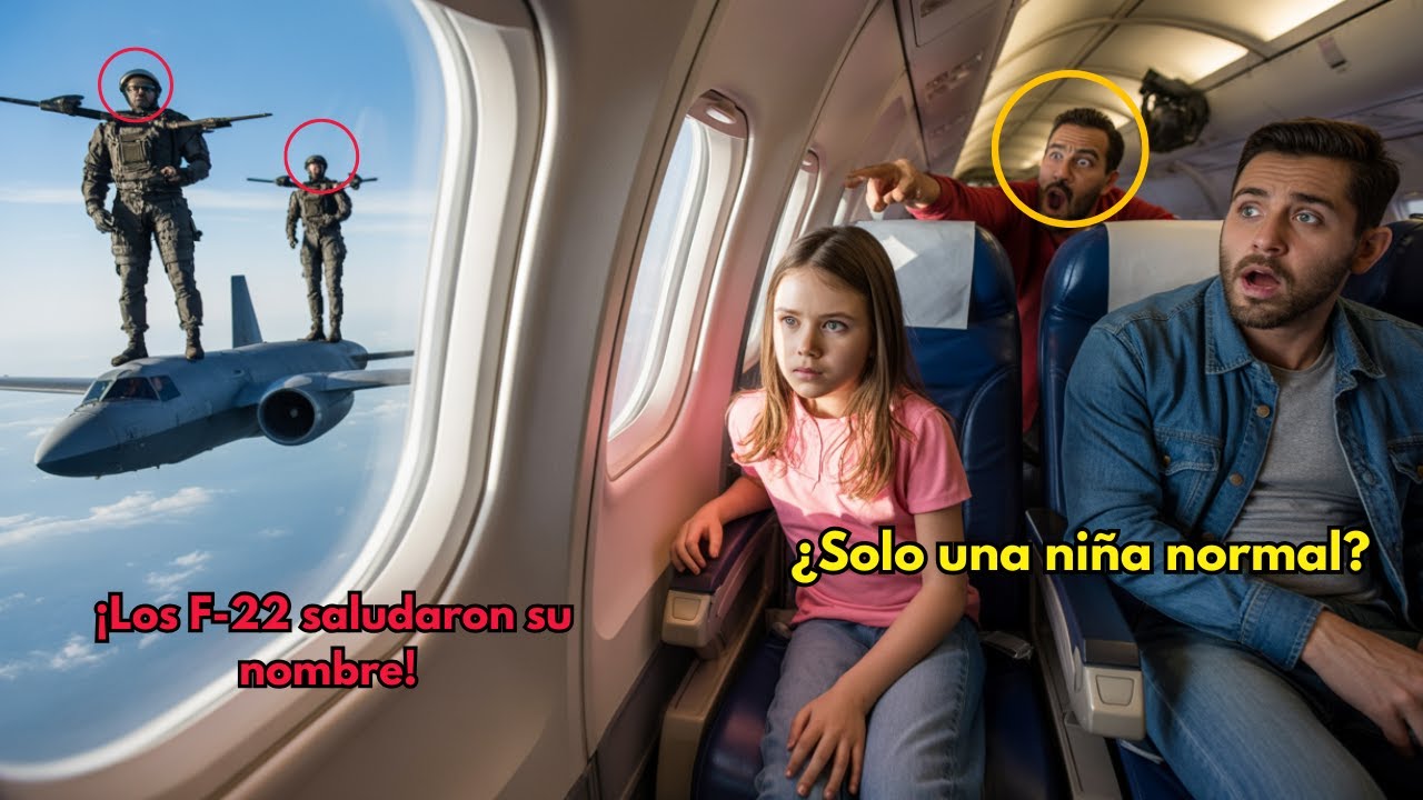 Era solo una niña en el asiento 19A — hasta que los pilotos de F-22 oyeron el nombre “Fénix”.