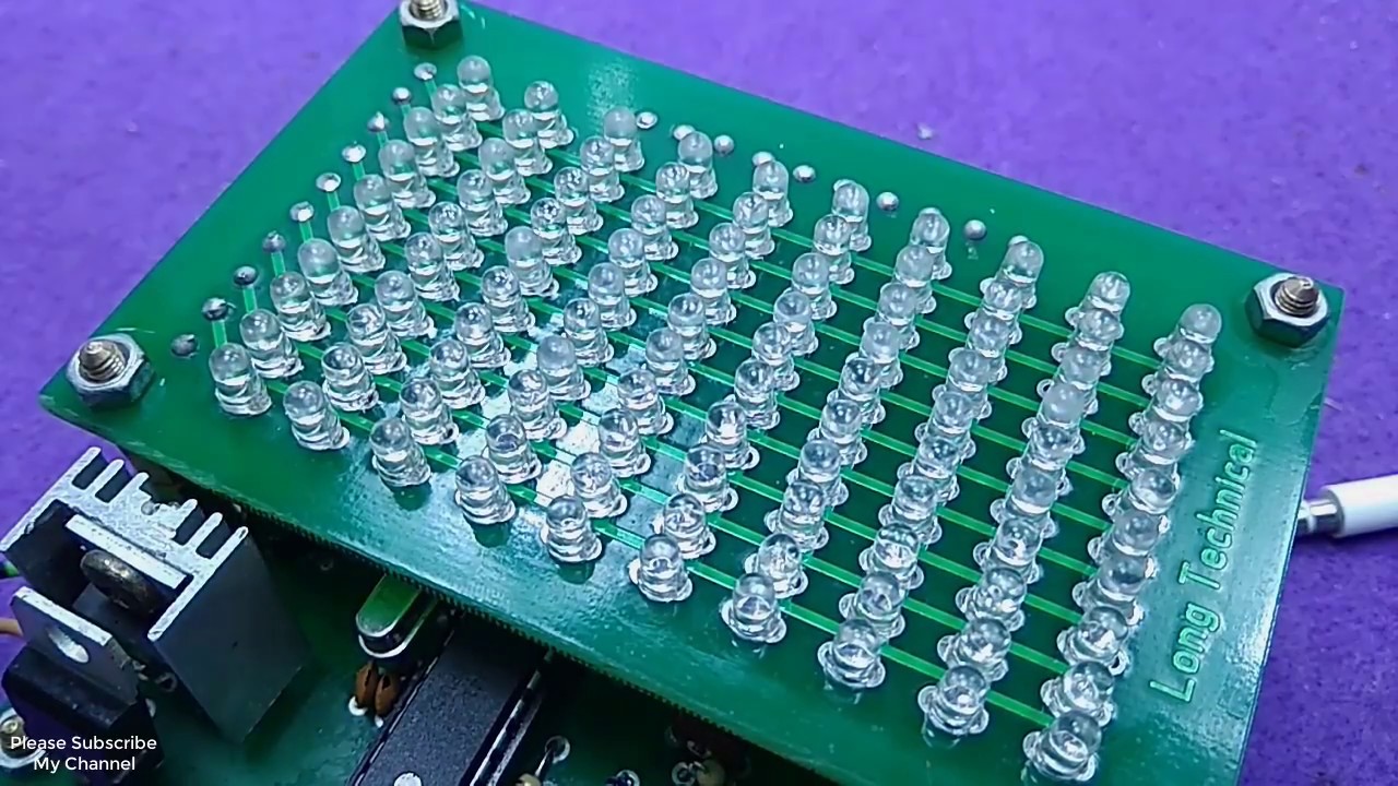 10 band LED Spectrum analyzer 20HZ - 20KHZ SCHEMATIC,PCB,CODE