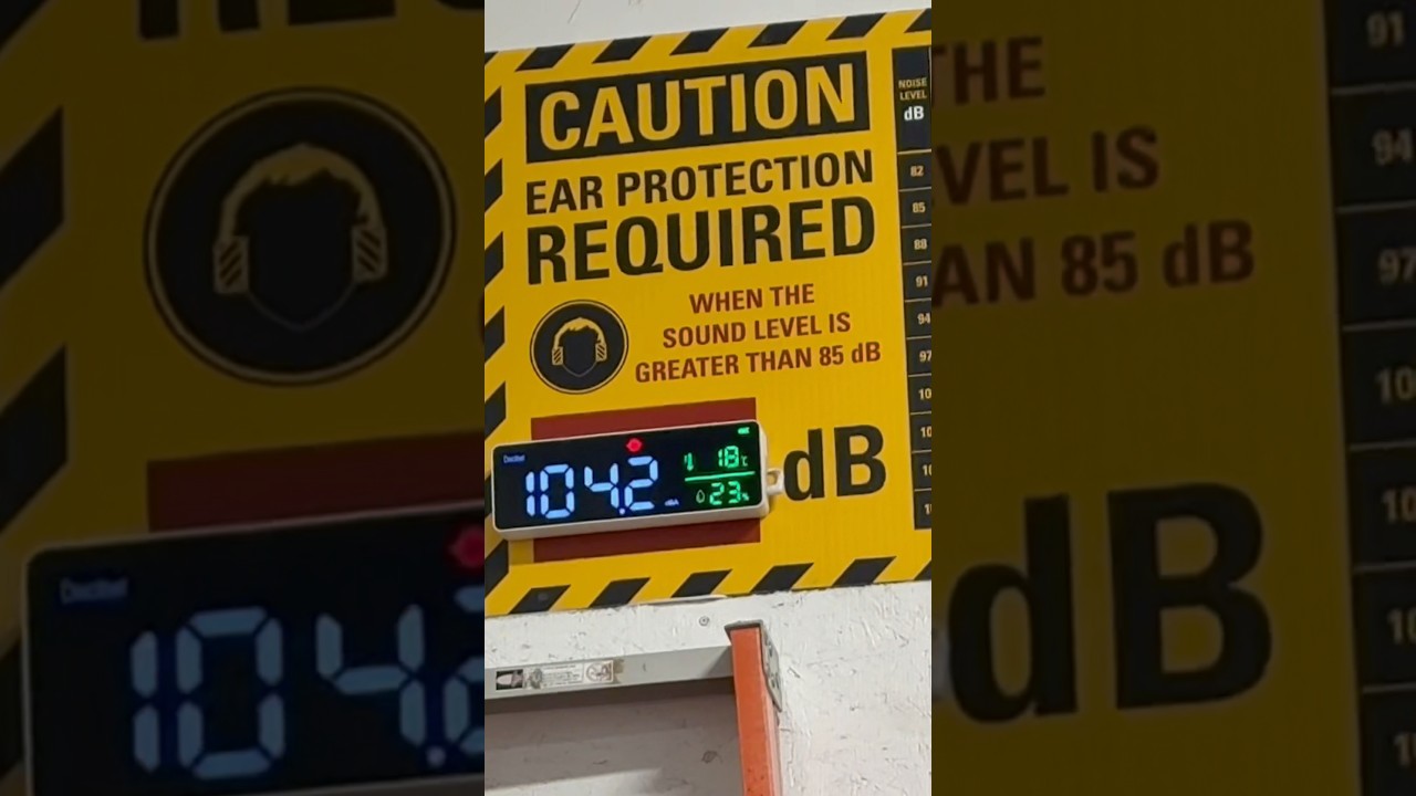 We got 104db on a wall mounted db monitor in a building without tune 🤯🤯 pt2 with tune coming 👌🏽