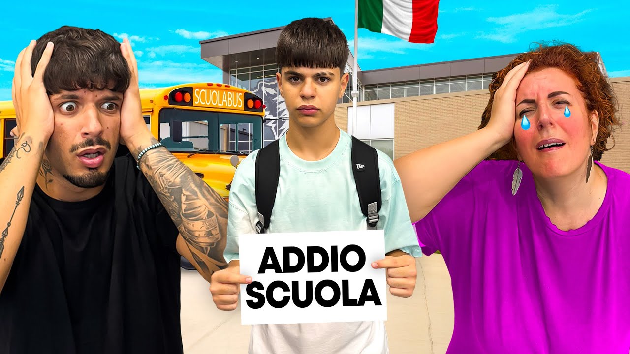 MIO FRATELLO LASCIA LA SCUOLA… * MAMMA IN LACRIME *😭😔