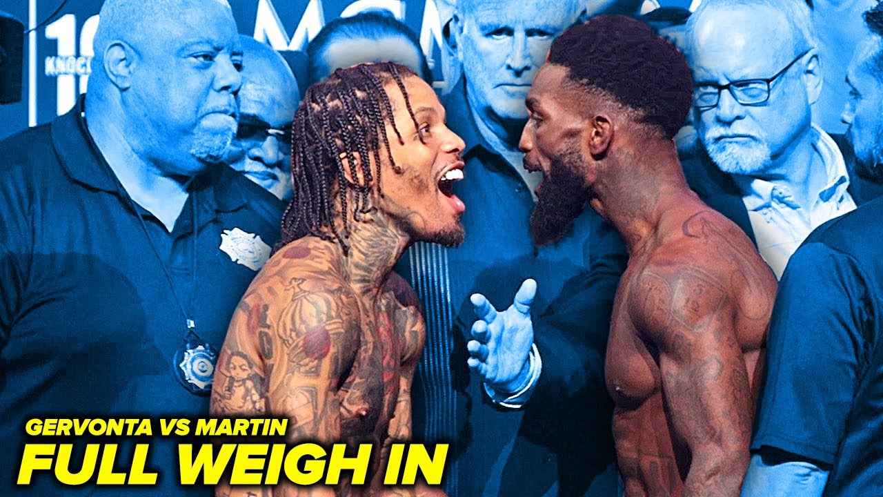 Gervonta Davis vs Frank Martin HEATED Full Weigh in & Face Off Video • PBC on Amazon Prime