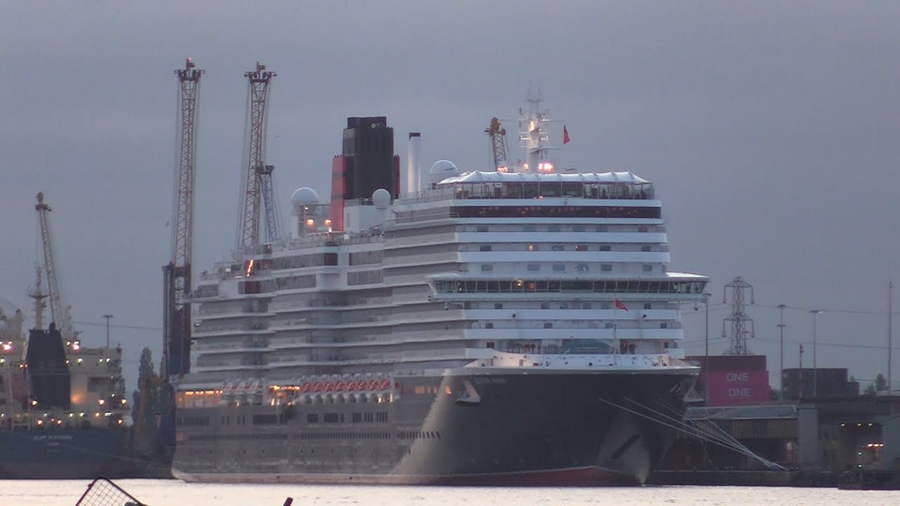 QUEEN ANNE MAIDEN VOYAGE FROM SOUTHAMPTON & FIREWORKS 03/05/24