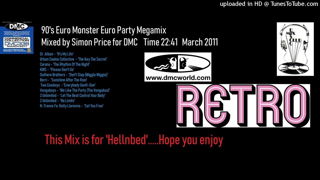 90s Monster Euro Party (DMC Mix by Simon Price March 2011)