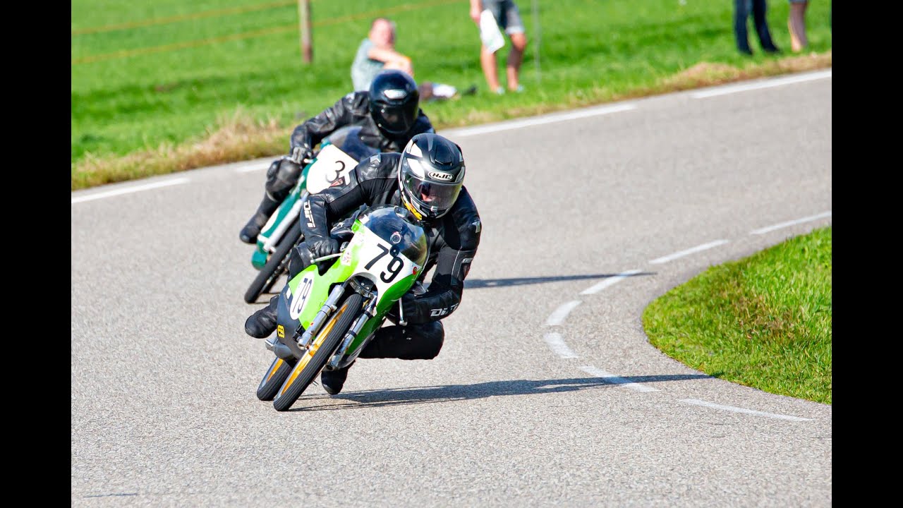 Jedno okrążenie na motocyklu Kreidler 50 cm3 na pięknym torze Luttenberg w Holandii.