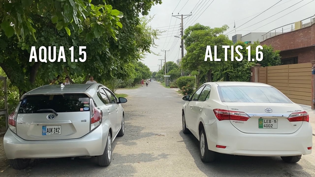 Toyota Aqua против Corolla Altis 1.6 — ДРЭГ-ГОНКА!!