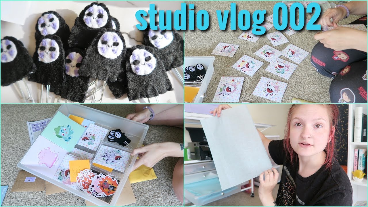 studio vlog 002: opening my etsy shop & almost selling out! 🌱