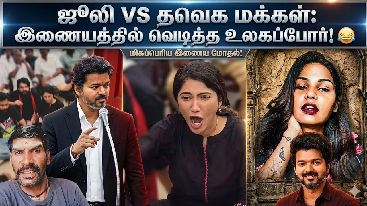 ஜூலி VS தவெக மக்கள்: இணையத்தில் வெடித்த உலகப்போர்! 😂 | Bigg Boss Julie TVK Troll & Roast