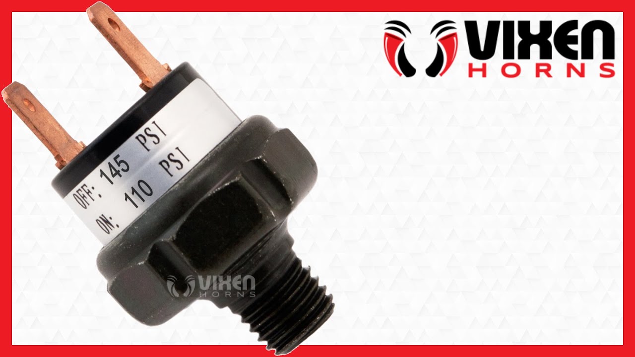 📢 VIXEN HORNS VXA6145 110-145 PSI Pressure Switch 🔥