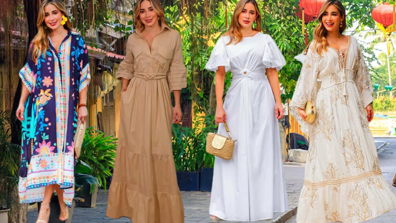🟣𝗟𝗢𝗢𝗞𝗦  VESTIDOS 𝗠𝗢𝗗𝗘𝗥𝗡𝗢𝗦 y 𝗘𝗦𝗧𝗜𝗟𝗢𝗦𝗢𝗦 𝗣𝗔𝗥𝗔 𝗩𝗔́𝗥𝗜𝗔𝗦 𝗢𝗖𝗔𝗦𝗜𝗢̃𝗘𝗦  LOOKS MODA SOFISTICADA😍