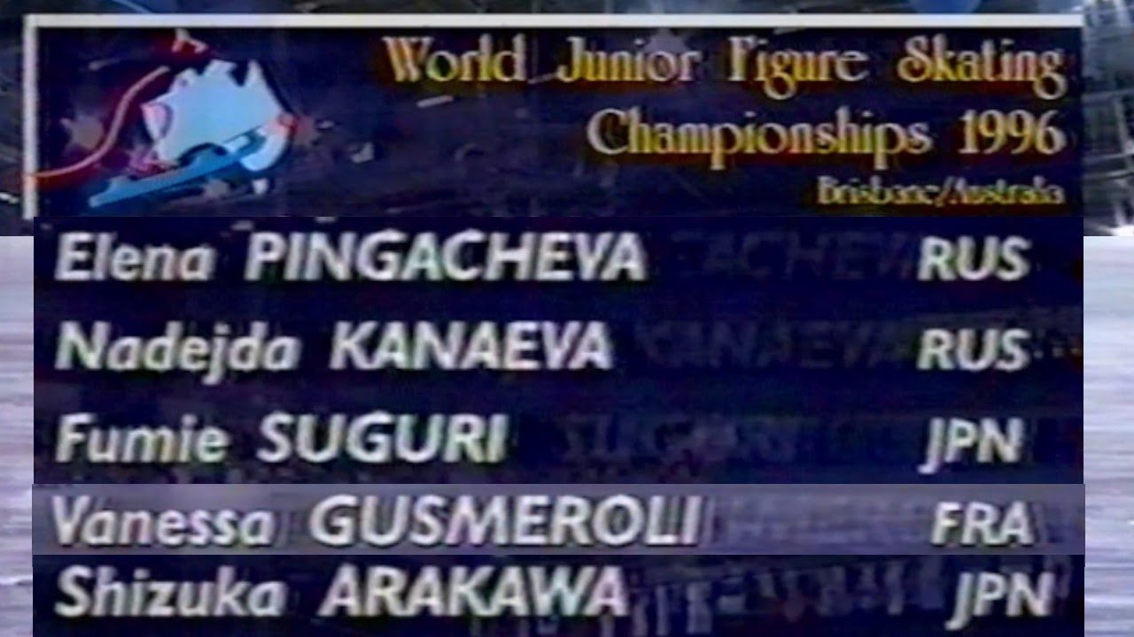 Jnr. Ladies' Free - 1996 World Junior Figure Skating in Brisbane (Partial, final group)