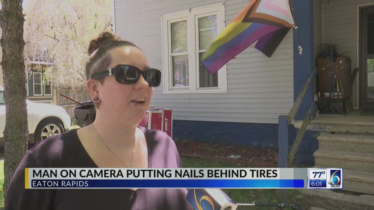 Caught on Camera: Man Puts nails Behind Tires ion ER Neighborhood