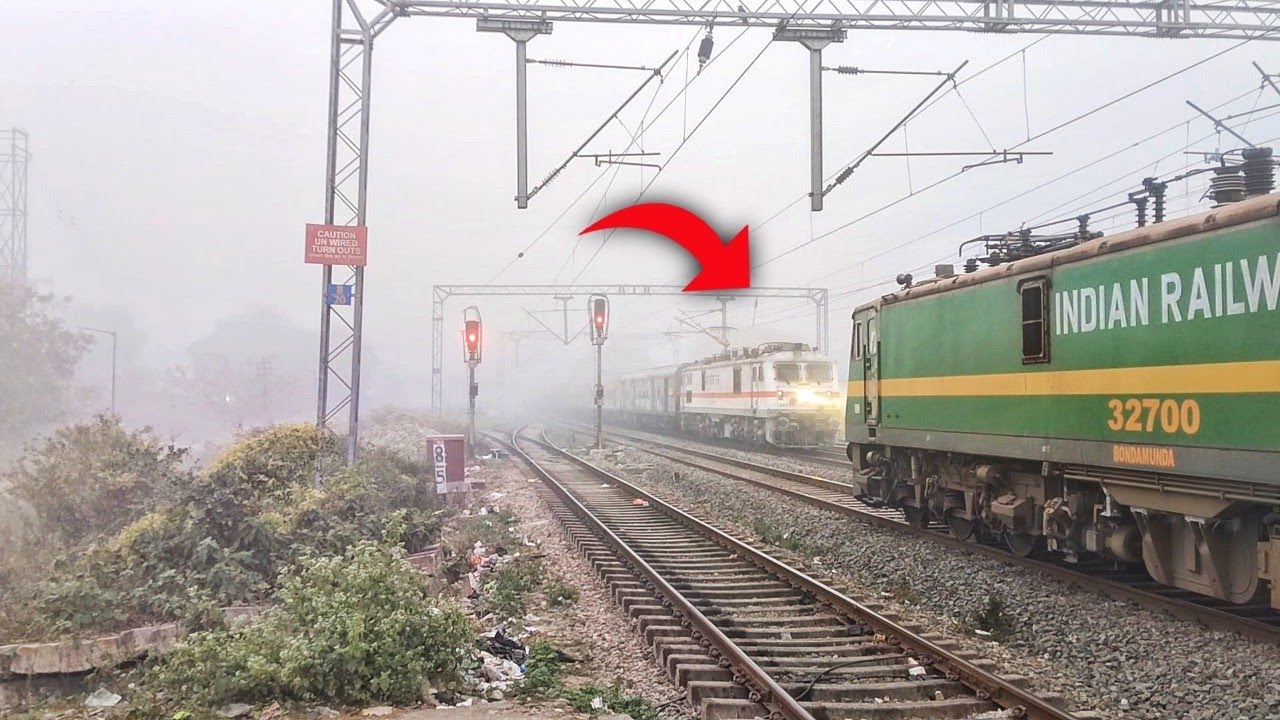 Dangerous😱 Fog | Back To Back High speed train  excess foggy day Indian railways | Part- 2 |