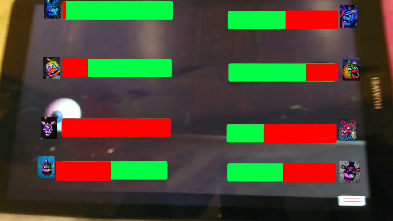 [SFM FNAF] Rockstar vs FNAF AR with HEALTHBARS