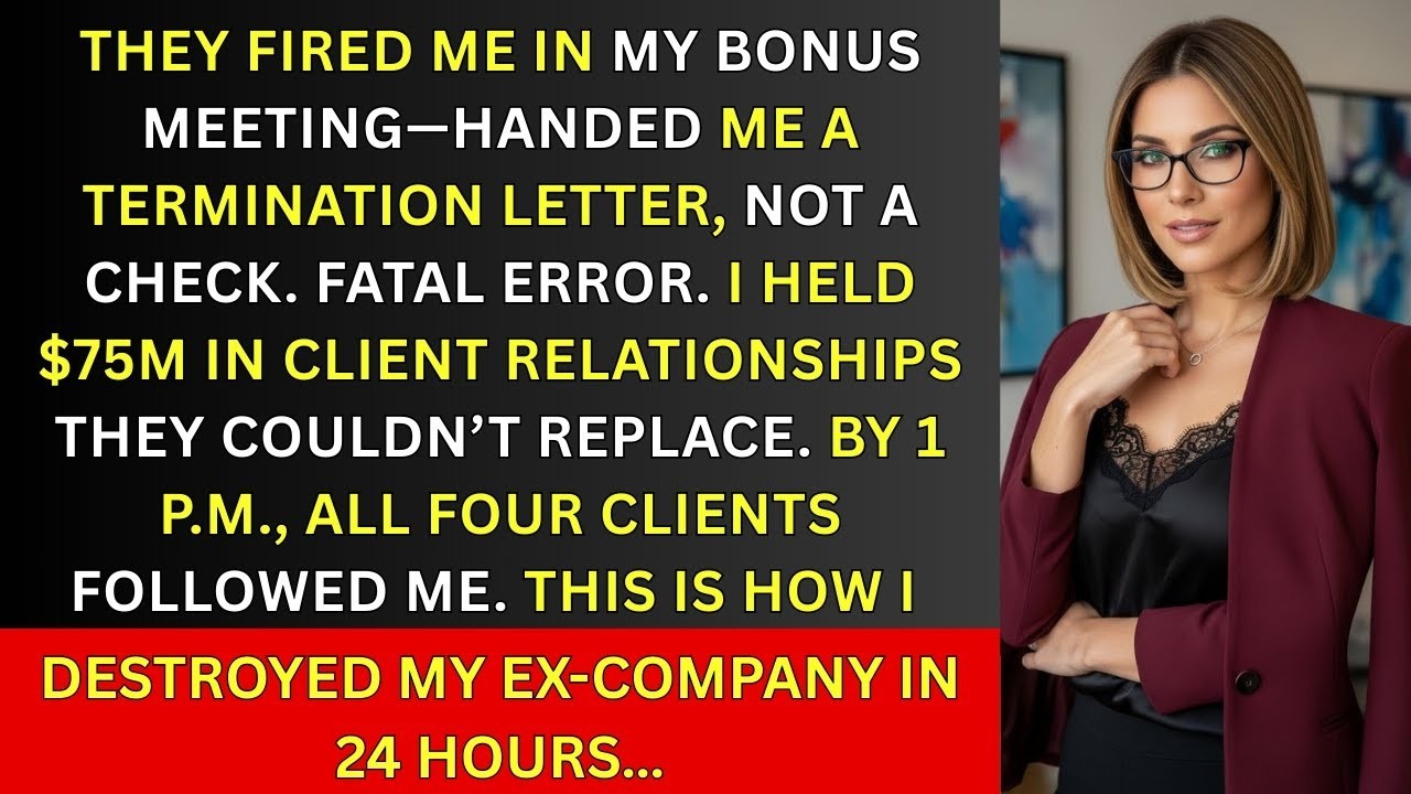 They Fired Me During My Bonus Meeting—So I Took 4 Clients Before Lunch