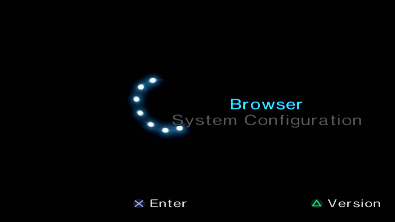 Playstation 2 Intro Menu boot 1080p HD 60 fps PS2