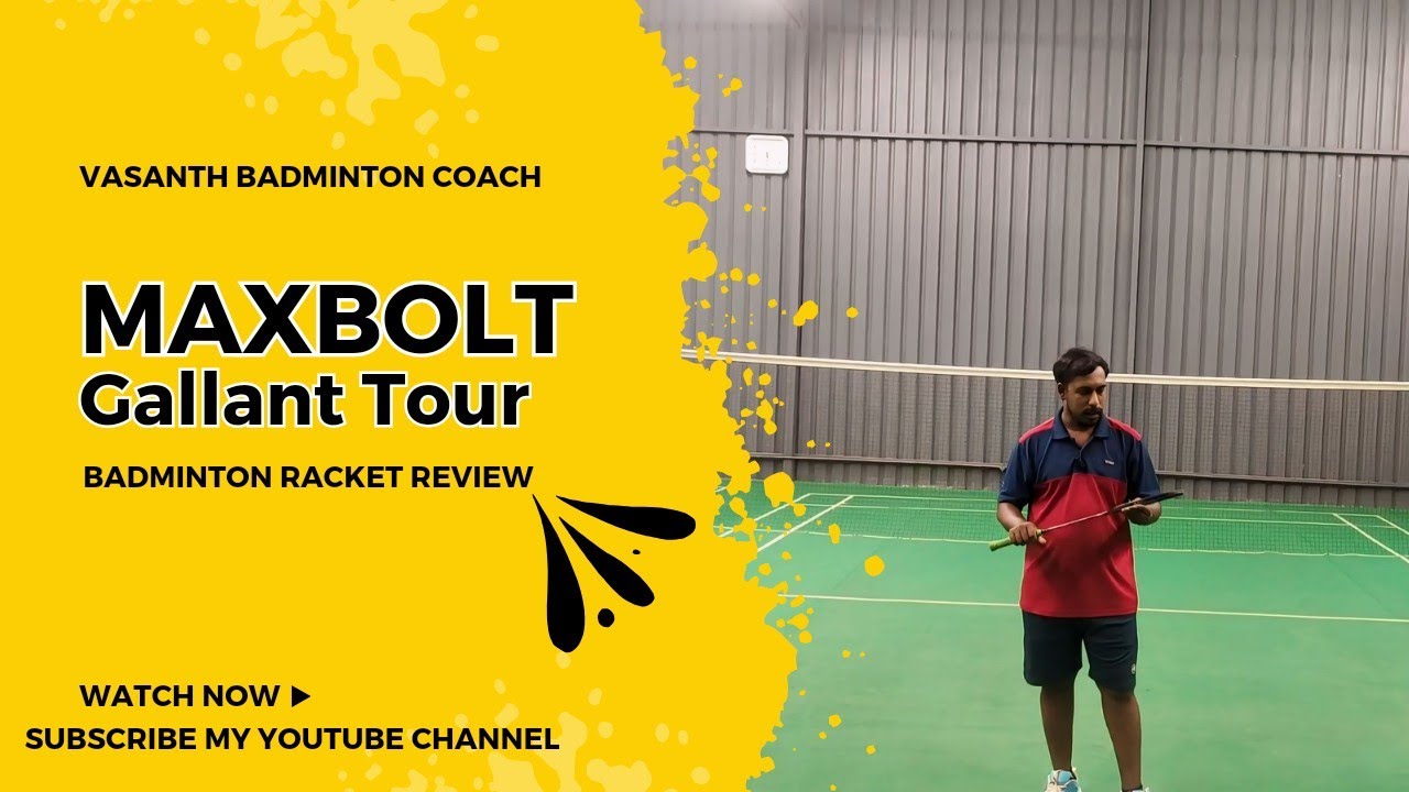 Maxbolt gallant tour black colour edition review #vasanthbadmintoncoach#kBKsportsarena