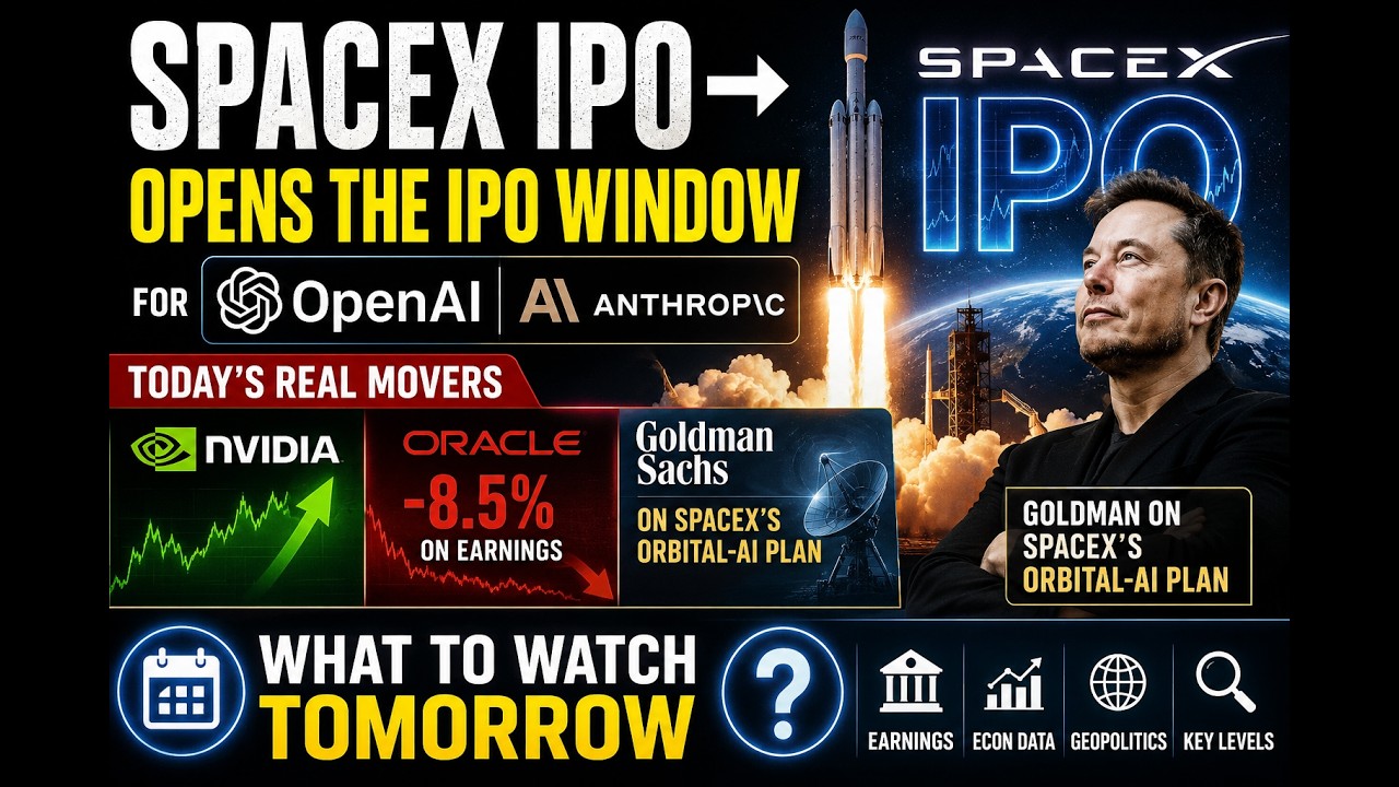 SpaceX IPO Tomorrow: How the Record Listing Moves the Market | RERIGHT Markets
