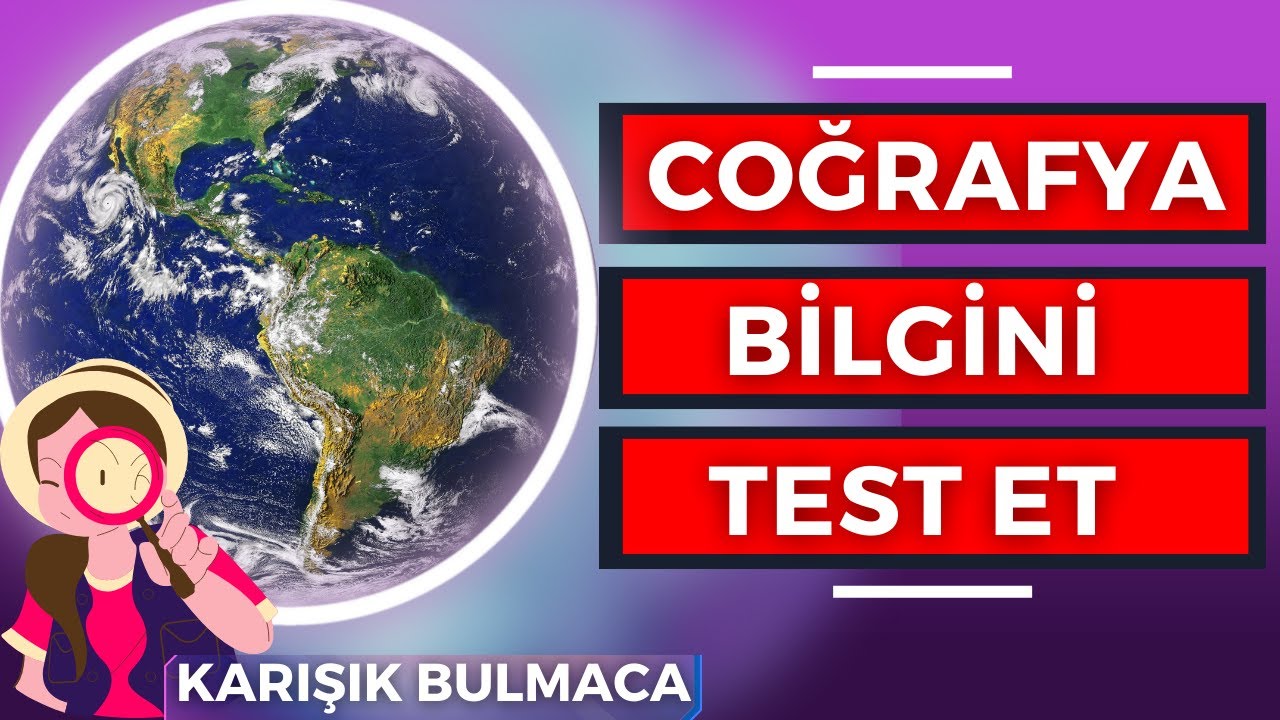 COĞRAFYA BİLGİNİ EĞLENCELİ ŞEKİLDE TEST  ET | COĞRAFYA BULMACASI | ÜLKE BULMACA | HARİTADAN ÜLKE BUL