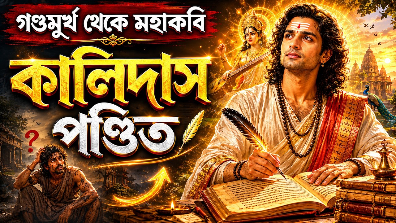 কালিদাস পণ্ডিতঃ দেবীর বরে গন্ডমূর্খ থেকে মহাকবি || Poet Kalidas Graced by Two Goddess ||