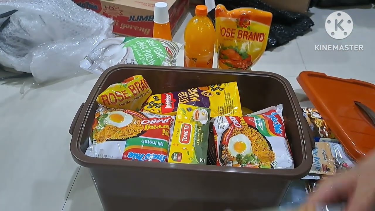 RAMADHAN KE-20 BERKAH&BERSYUKUR |ISI PARCEL LEBARAN SEDERHANA|PACKING PARCEL Dengan box container