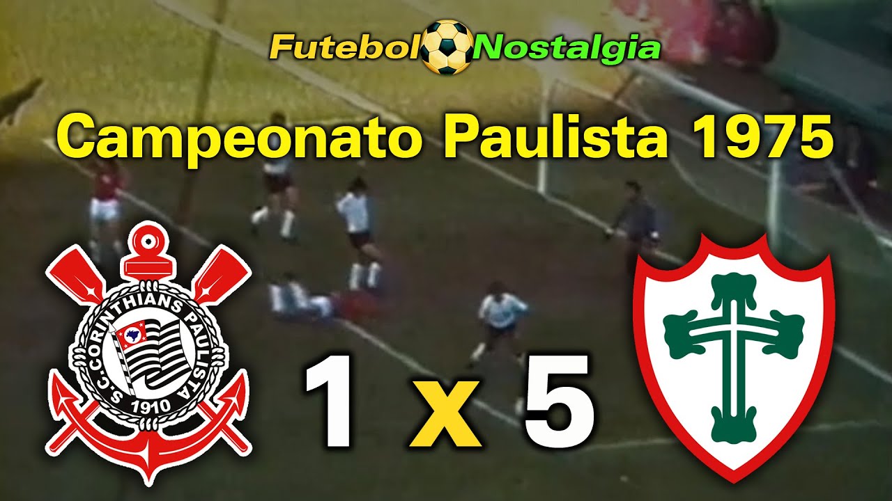 Corinthians 1 x 5 Portuguesa - 06-07-1975 ( Campeonato Paulista )