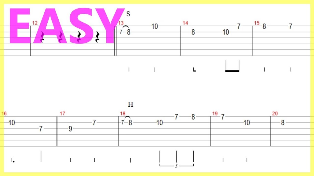 Elvis Presley - Can't Help Falling In Love Guitar Solo Tab+BackingTrack