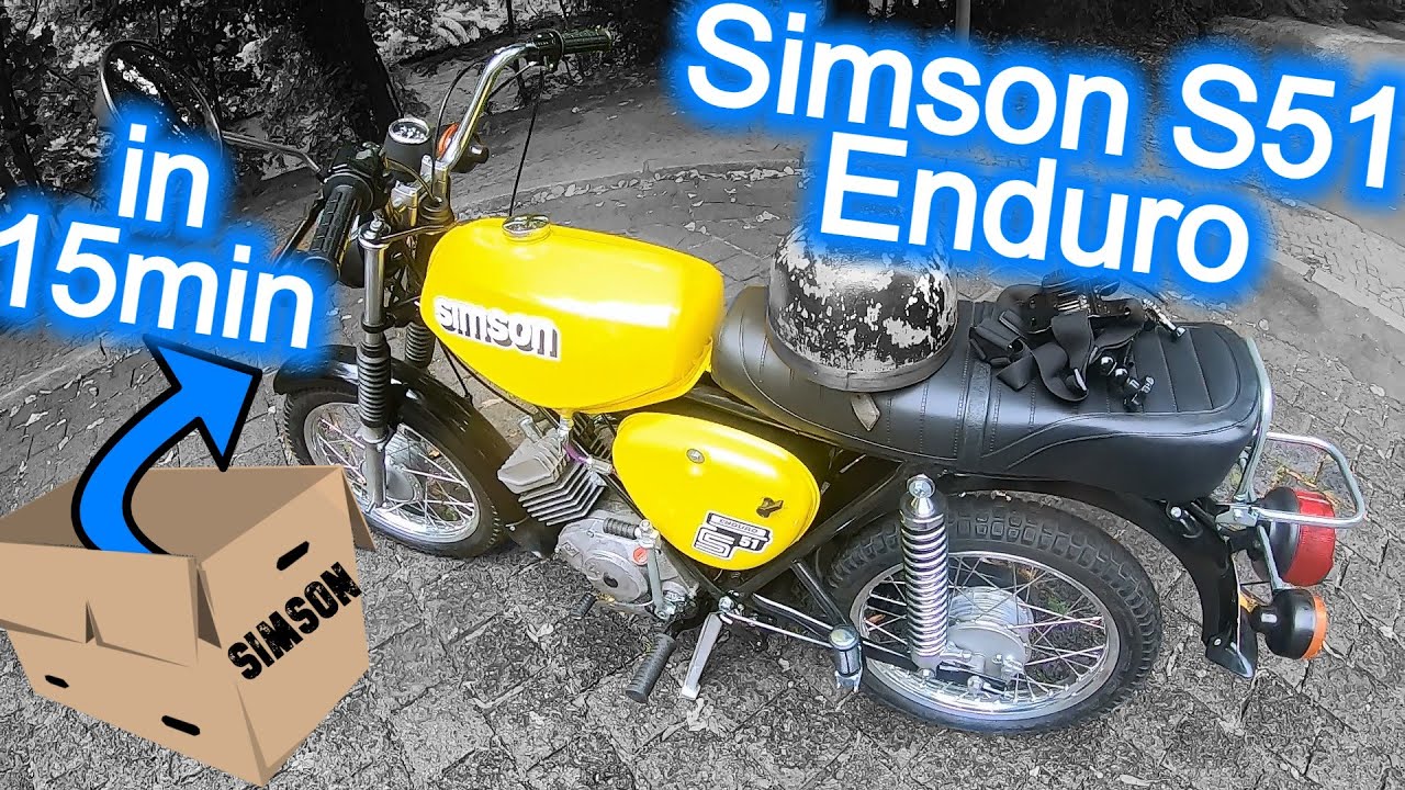 Simson S51 Enduro: In 15 Minuten zusammengebaut!