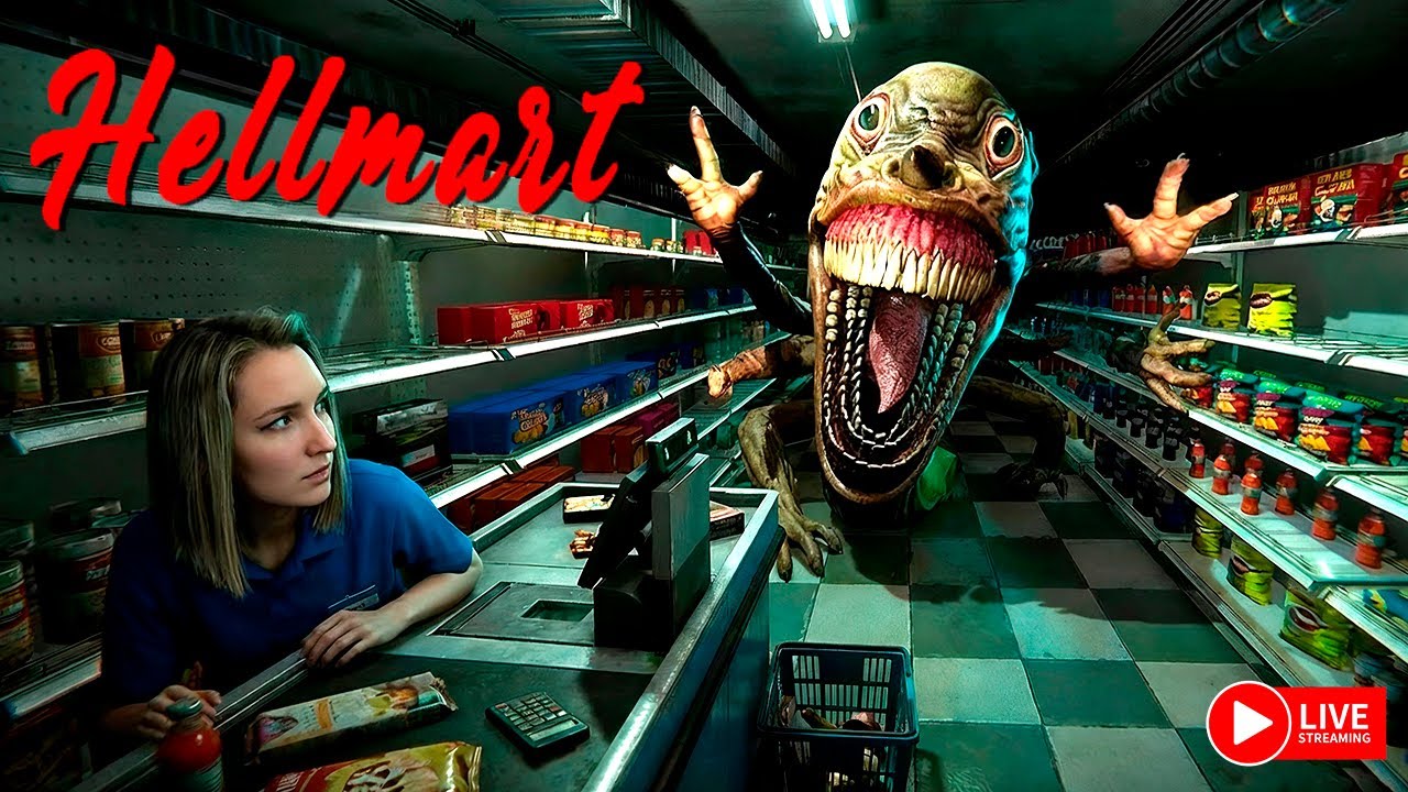 РАБОТАЮ В СУПЕРМАРКЕТЕ УЖАСОВ ► HELLMART СТРИМЧЕСТЕР #586 СТРИМ