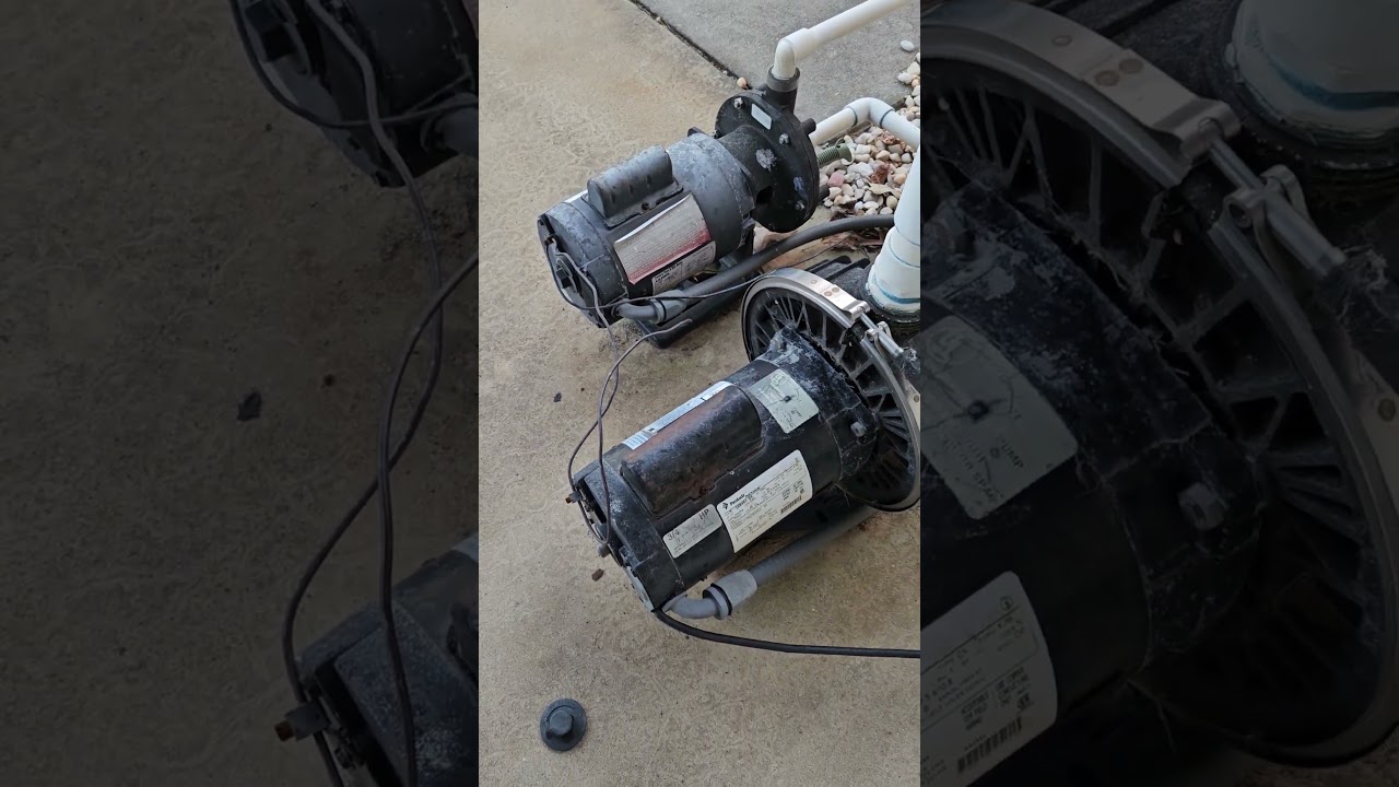 Pool pump makes humming noise but doesn't start fix #pool #pump #electric #motor #fix