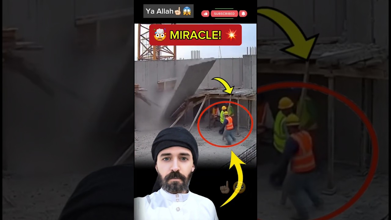 Miracle Survival: Wall Collapse! 😳#shorts #viral #miracle #survival #construction #nearmiss