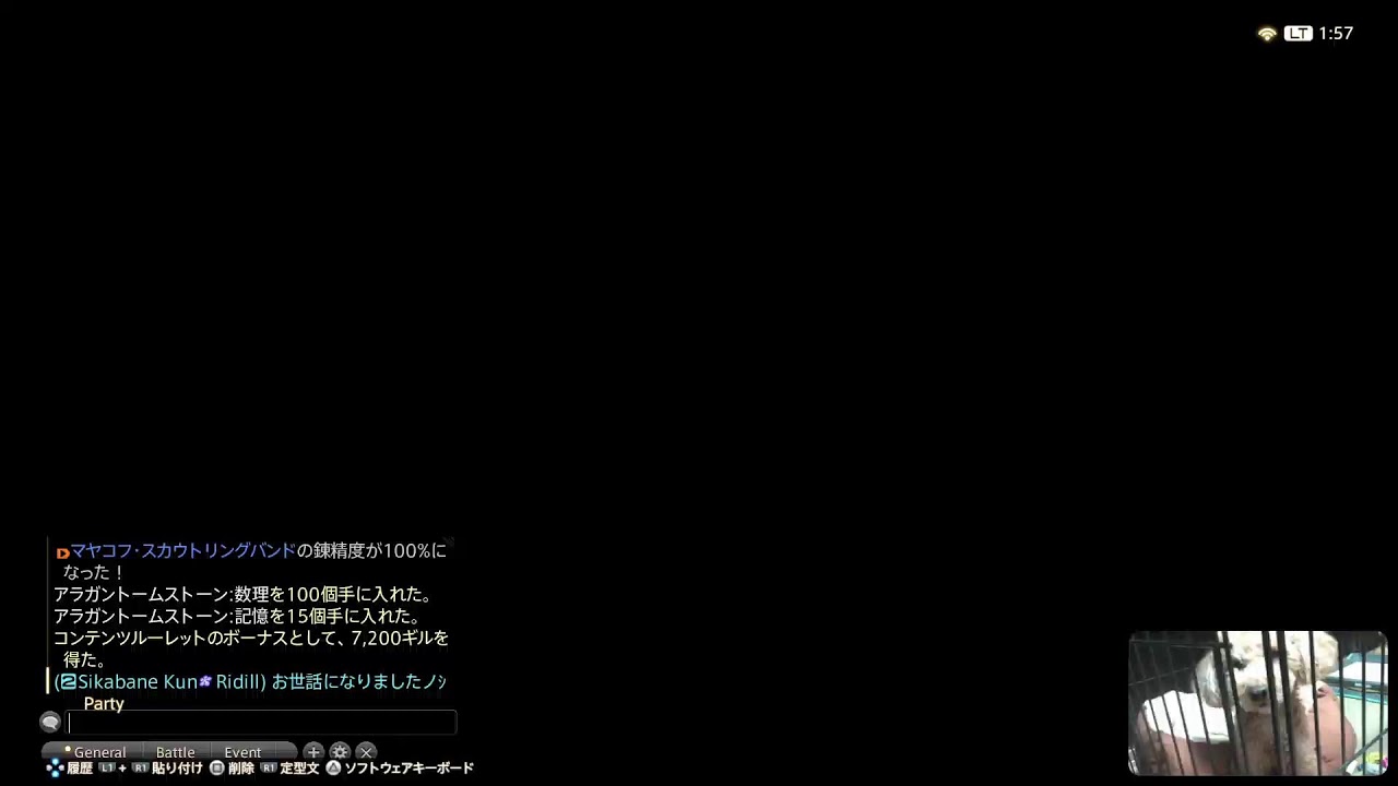 FF14 エオルゼアを救う　トイプードル見ながら