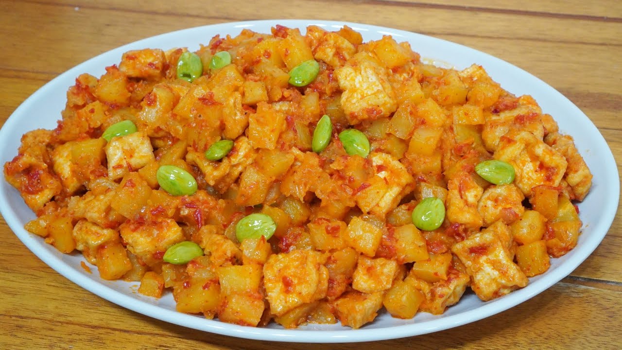 ENAK BANGET BIKIN KETAGIHAN !! KENTANG DAN TAHU DIMASAK SEPERTI INI, IDE MENUBUKA SAHUR