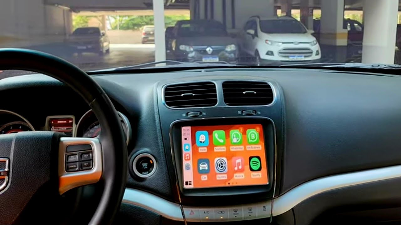 Carplay e Android Auto direto na tela da Multimídia Uconnect da Dodge Journey RT