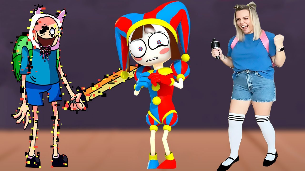 FNF Character Test | Gameplay VS Real Life | Adventure Time VS Amazing Digital Circus