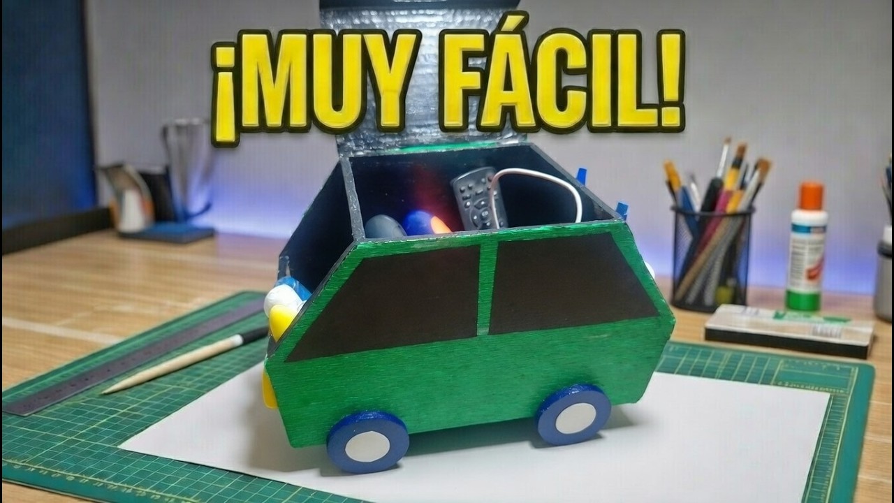 Porta objetos en forma de carro