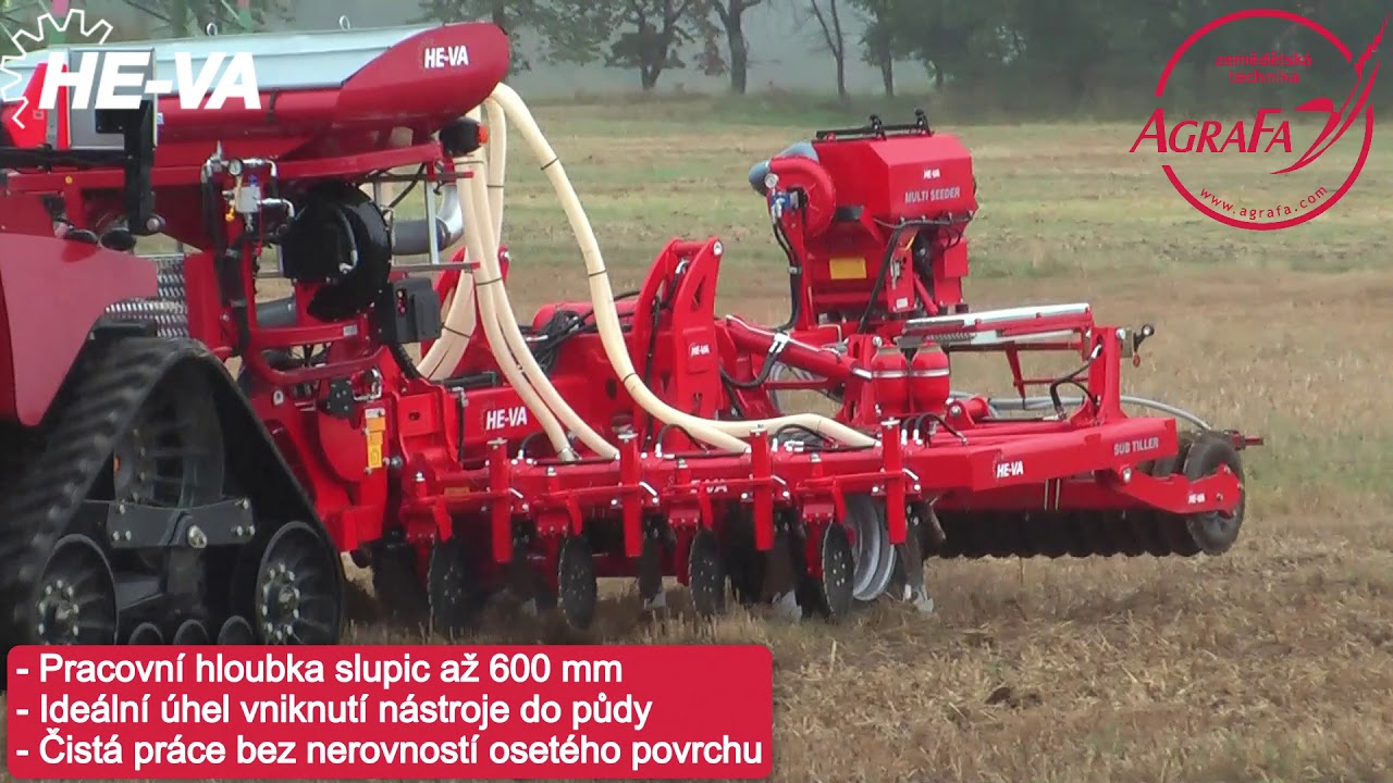 He-Va Sub Tiller: Setí řepky přímo do strniště (Agrafa s.r.o.)