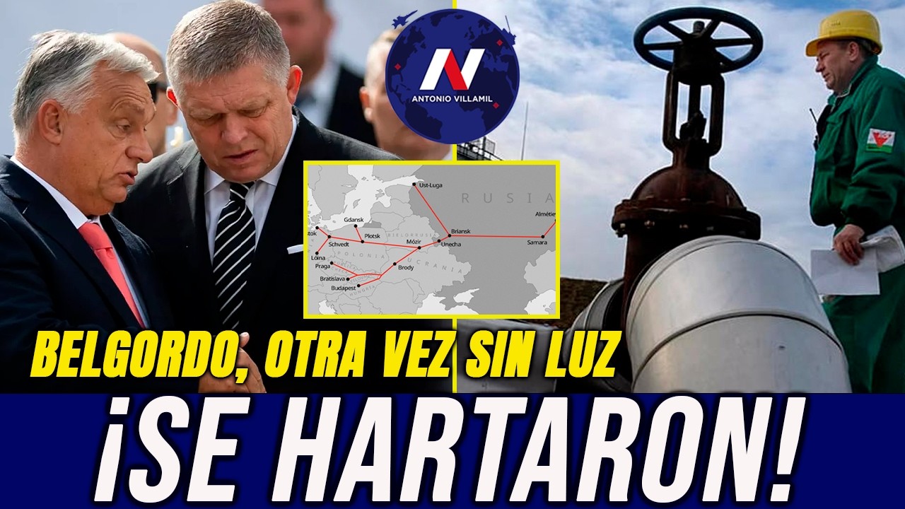 &iexcl;Se hartaron de Zelensky! Orb&aacute;n y Fico cortan a Ucrania energ&eacute;tico clave. Belgorod, sin luz otra vez