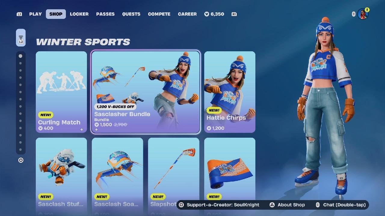 New Sasclasher Bundle, Emote & Ice Charger! Fortnite Item Shop February 14th 2026!