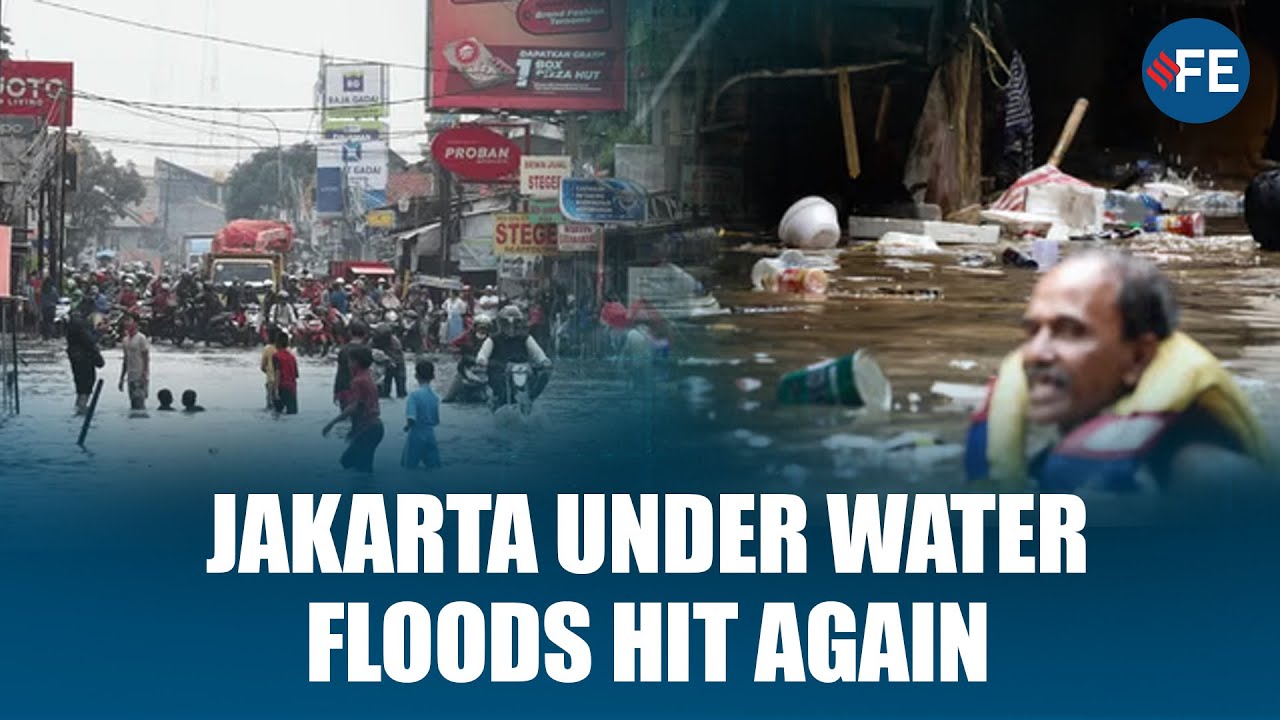 Jakarta Flooded for Third Time This Year After Heavy Rain Submerges Roads