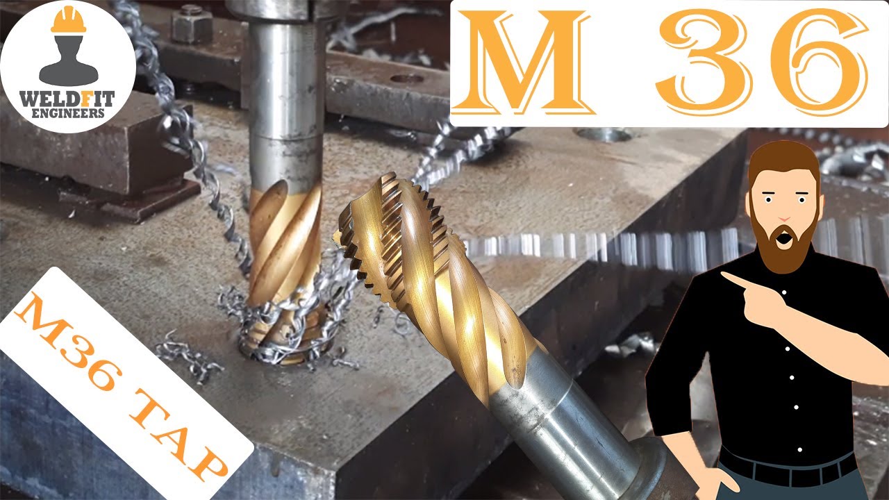 # factory # INDUSRIES, AWESOME TAPPING WORK, AMAZING M 36 TAPPING WORK 4 MM TAP PICH,