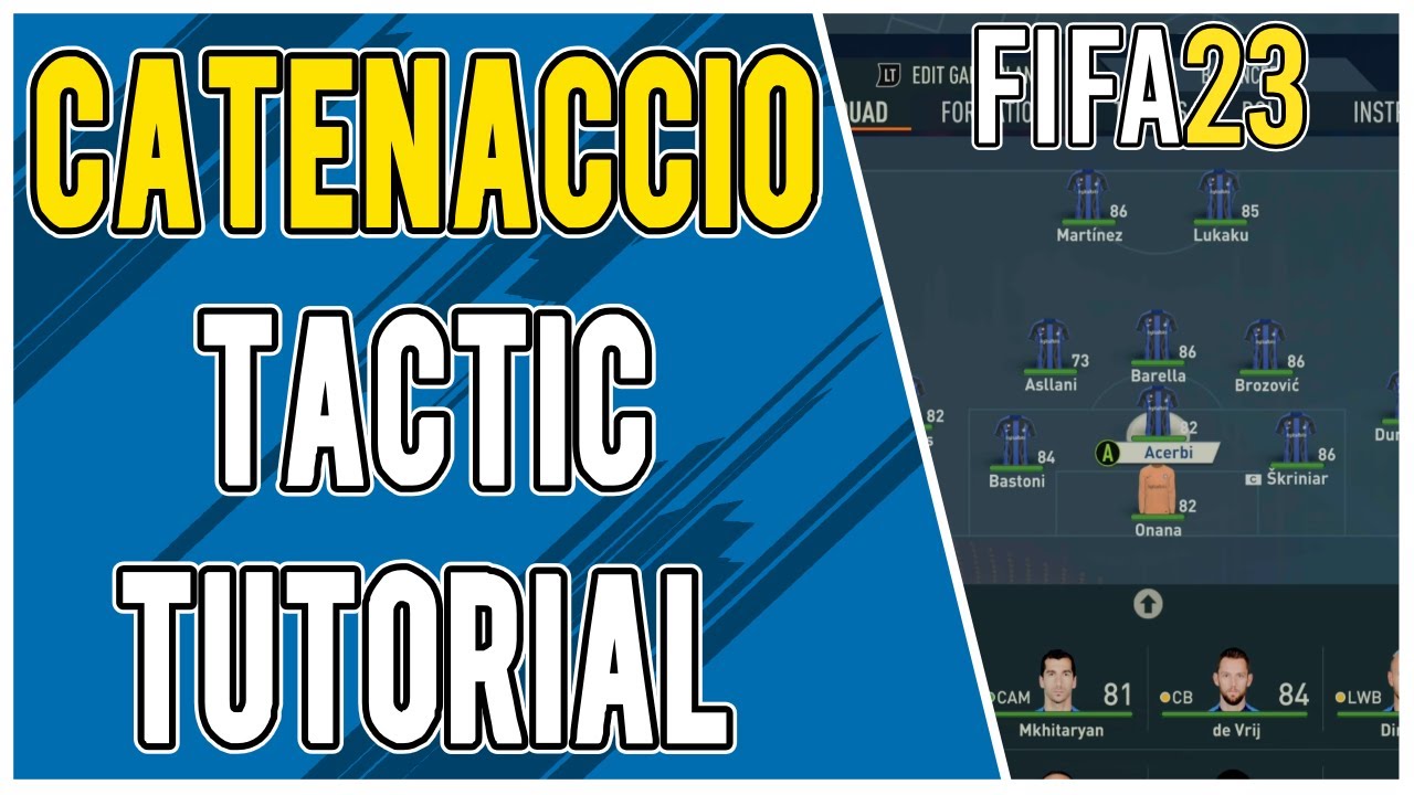 How to Make a Catenaccio Tactic in FIFA 23 | Custom Tactics Tutorial
