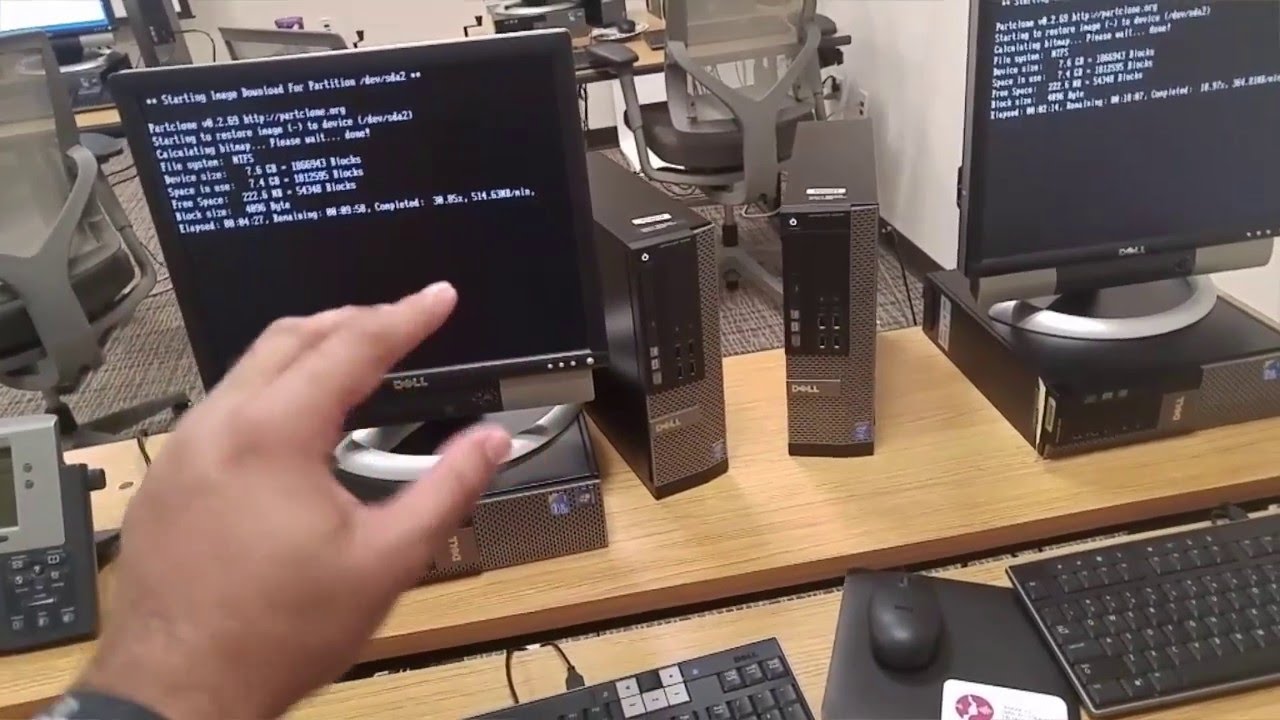 Создание изображений или клонирование компьютеров на работе
