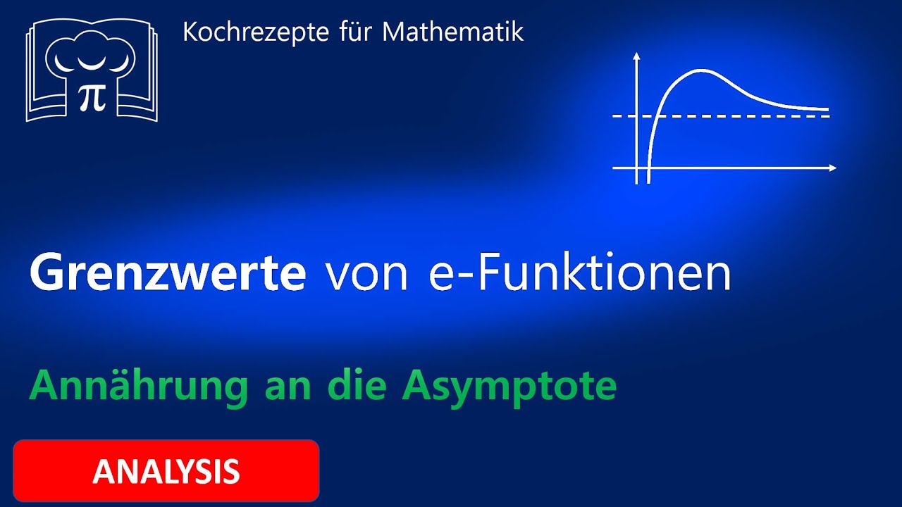 e Funktion Grenzwerte und Annäherung an die Asymptote