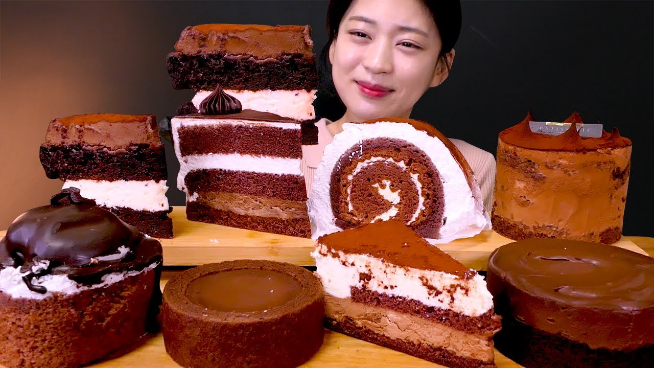 🍫Chocolate Cake😍초코 덕후 모여라!✨다양한 초코 조각케이크 먹방❤[Brownie,Tiramisu,Roll Cake] Mukbang